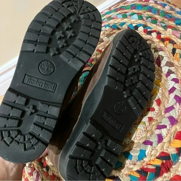 Timberland vintage  brown leather green hiking shoes boots - Picture 6 of 7